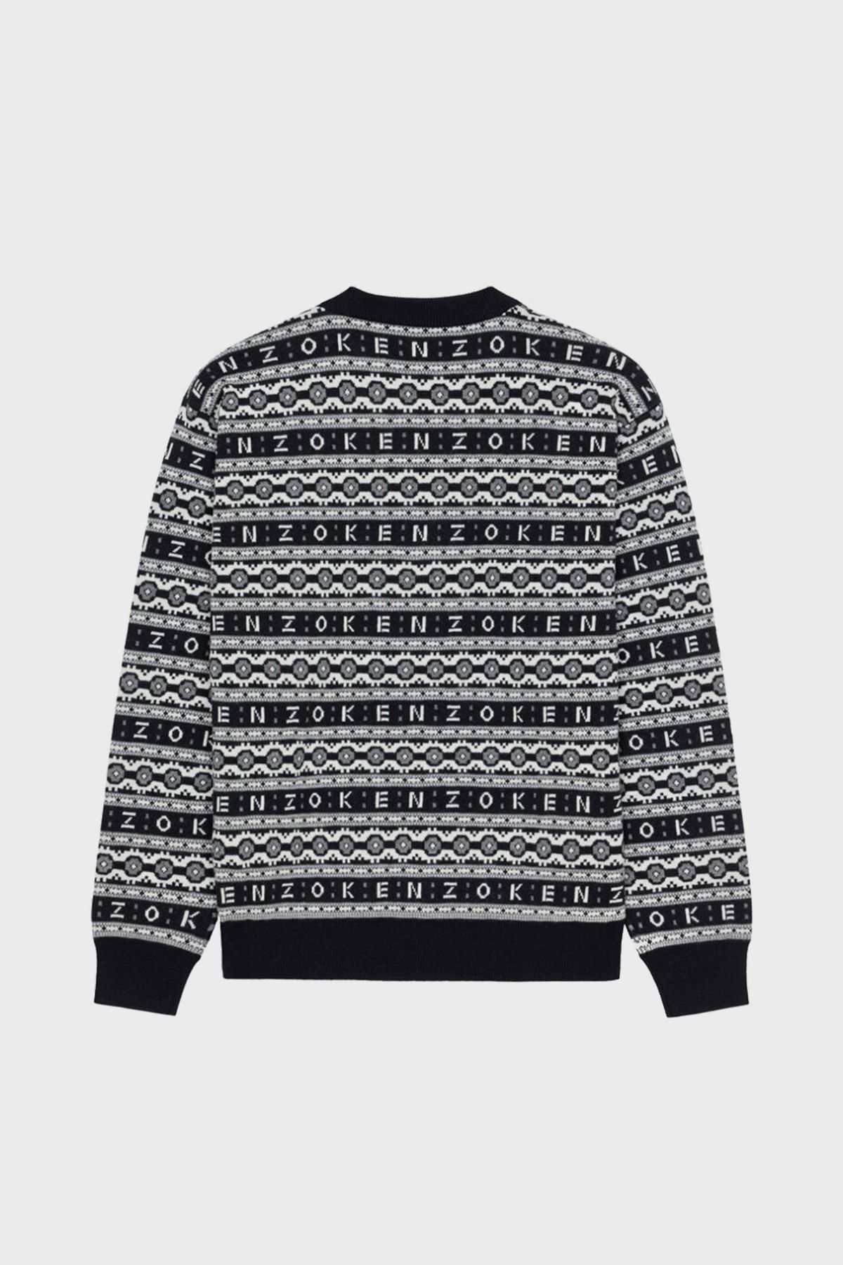 Grey and black kenzo jumper on sale