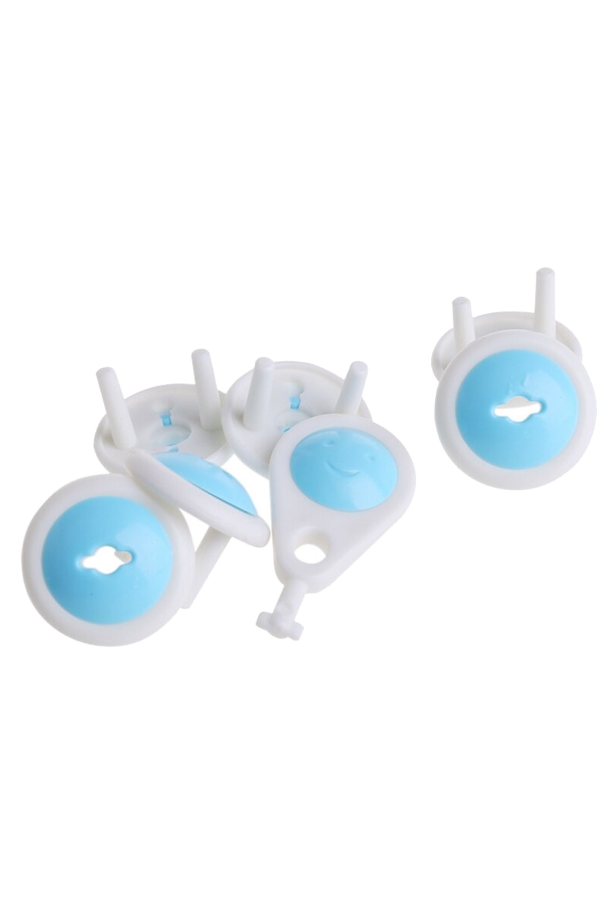 Binbirreyon Çocuk Güvenlik Priz Emniyeti Anahtarlı Priz Kapağı 6 Adet+anahtar Pd012 fotoğrafı 2 (önizleme)