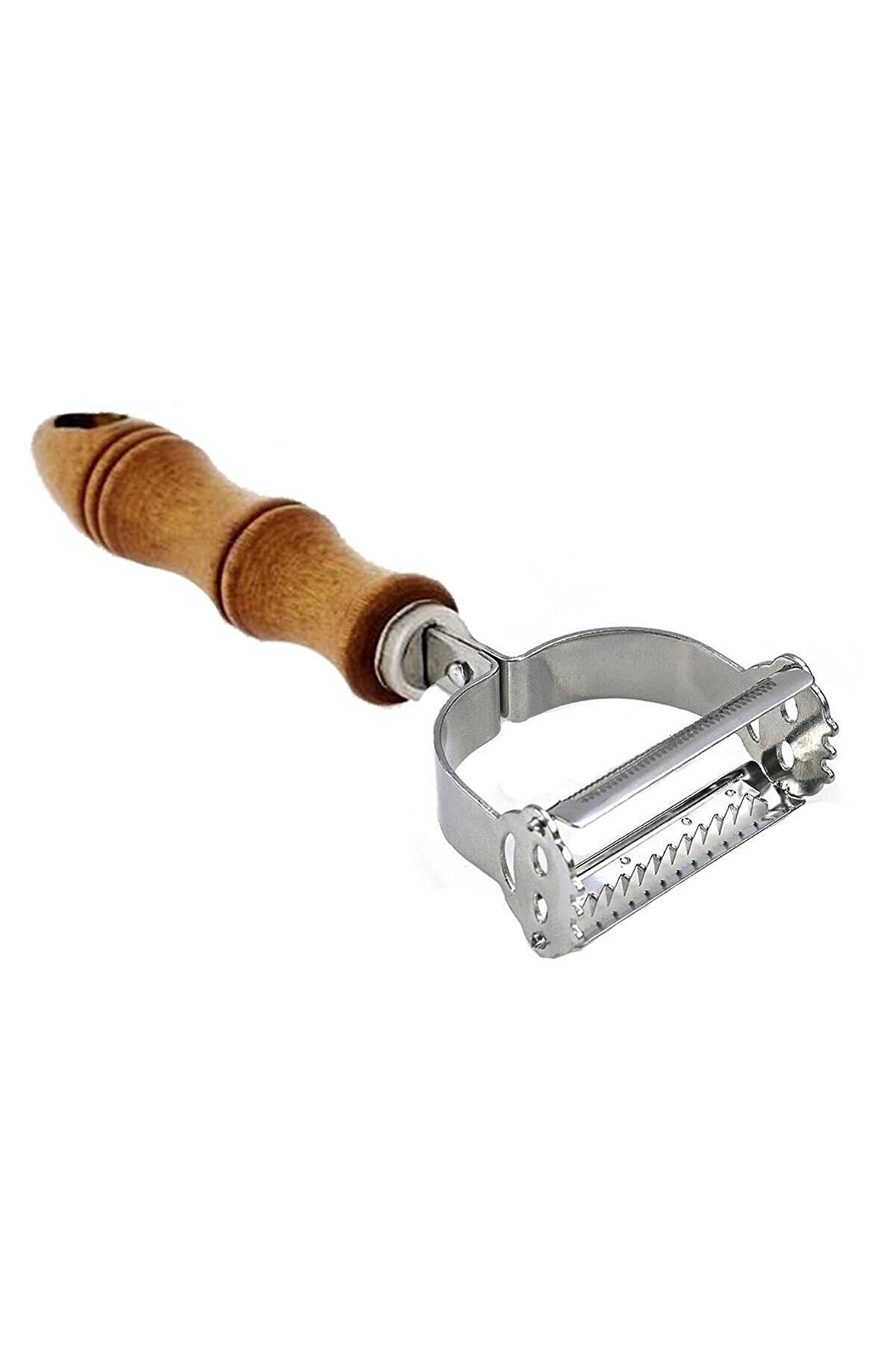 Zarif Inci Patates Sebze Soyacağı Paslanmaz Çelik Jülyen Soyacak Ahşap Saplı