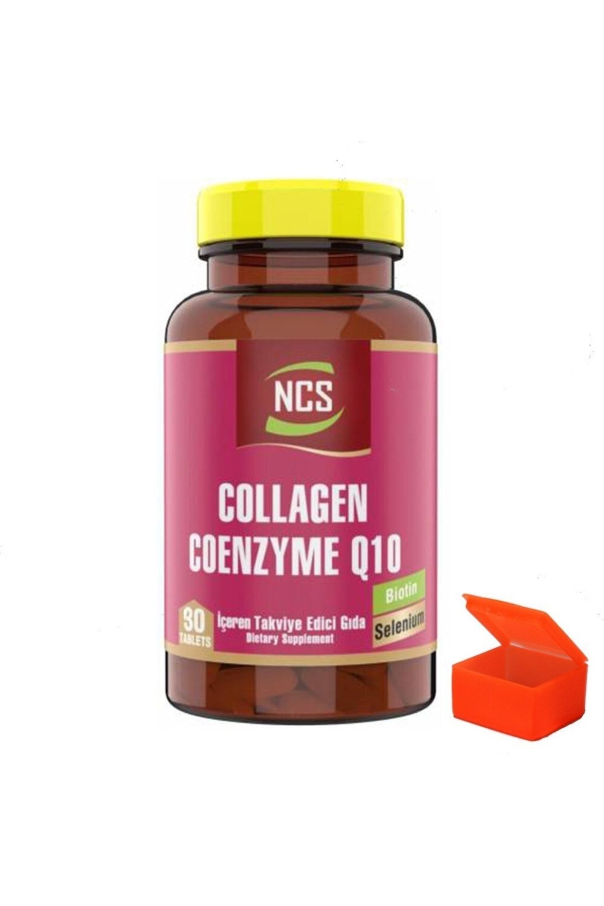 NCS Collagen Coenzyme Q10 Biotin Selenium Çinko 90 Tablets Hap Kutusu
