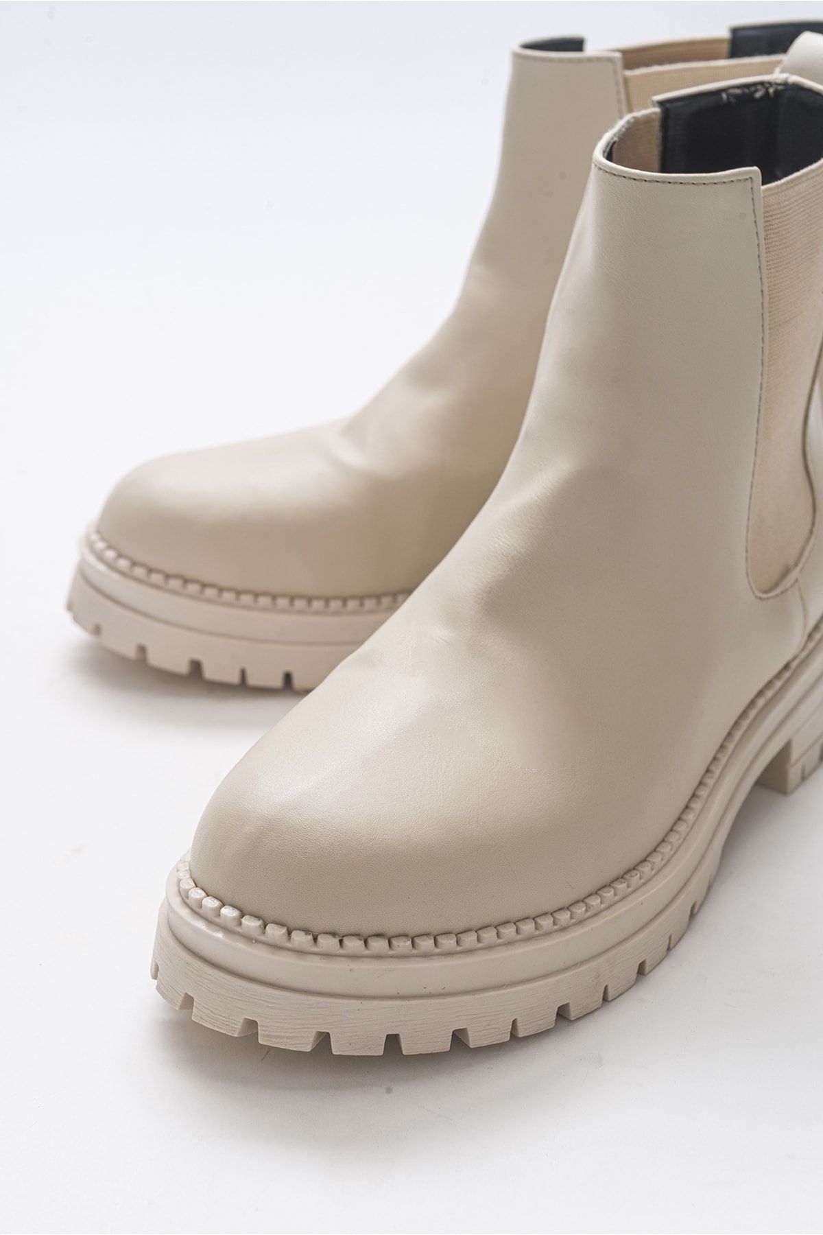 LuviShoes-Eigene beige Damenstiefel 3