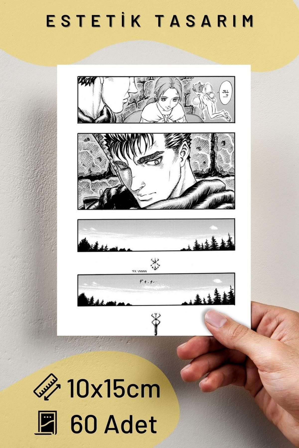Postifull Anime Poster Seti, Arkası Yapışkanlı 80 Adet Manga Poster Kolaj Seti, Anime Hediyelik, Kutulu Set UX10556