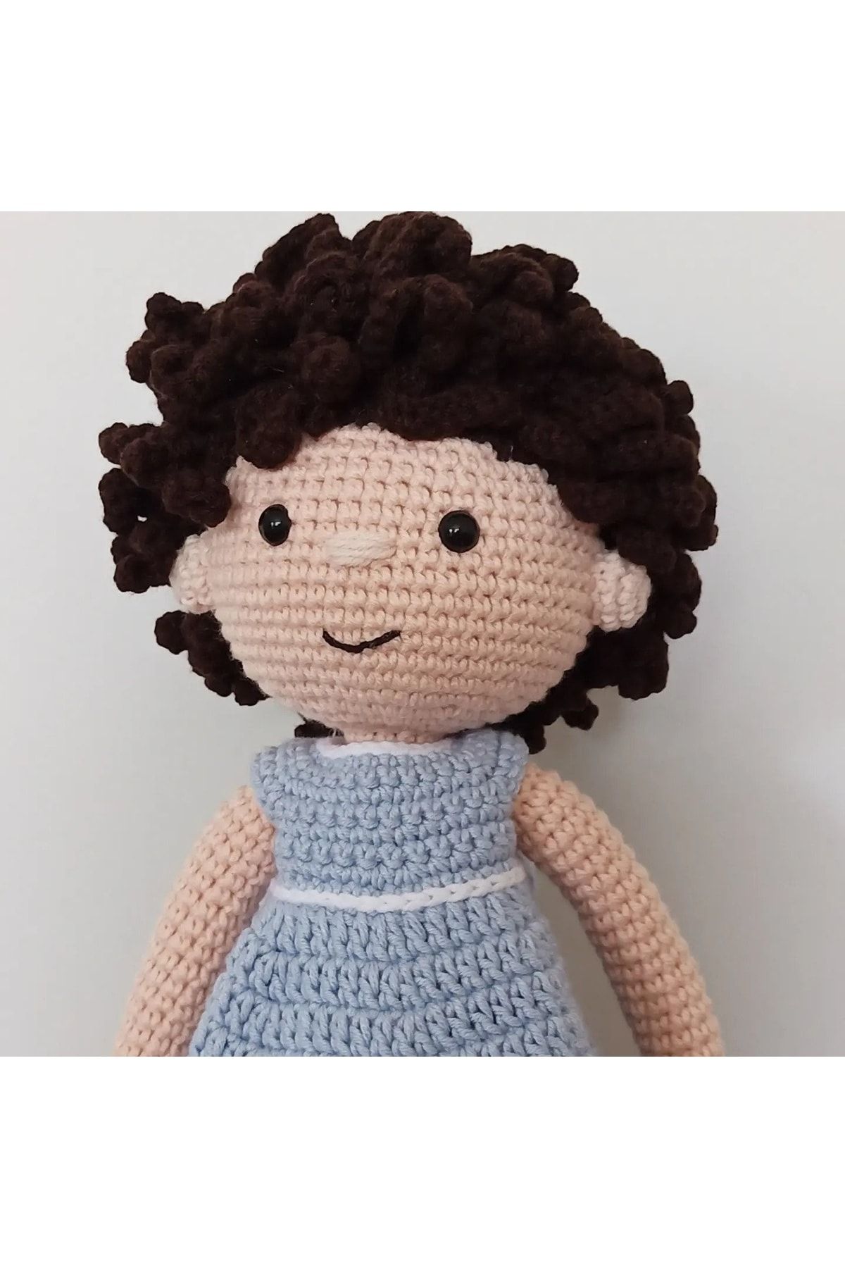 Ezgi's Babies Kıvırcık Çocuk Amigurumi Örgü Oyuncak Bebek El Yapımı Çocuk Oyuncak