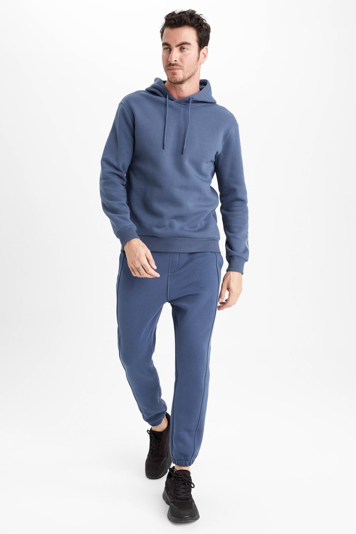 سویشرت مردانه آبی سرمه ای دفاکتو | TYC00571754400 اورجینال - تصویر 2