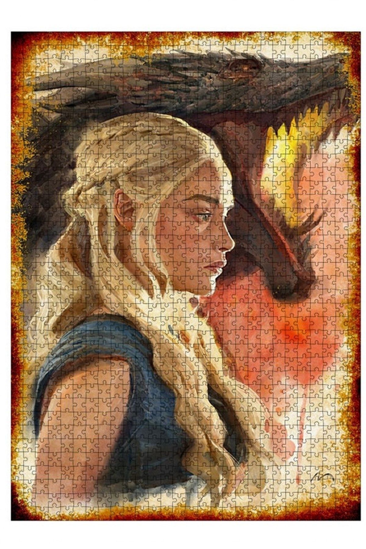 Tablomega Ahşap Mdf Puzzle Yapboz Game Of Thrones Posteri 1000 Parça 50*70 Cm