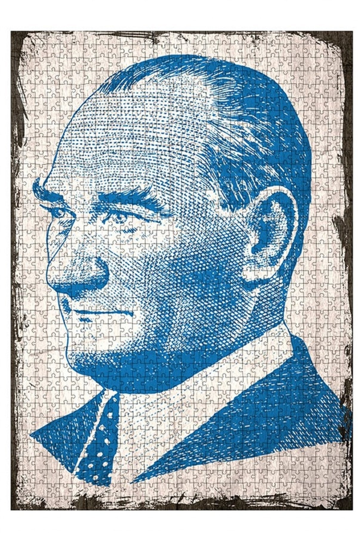 Tablomega Ahşap Mdf Puzzle Yapboz Mustafa Kemal Atatürk 1000 Parça 50*70 Cm