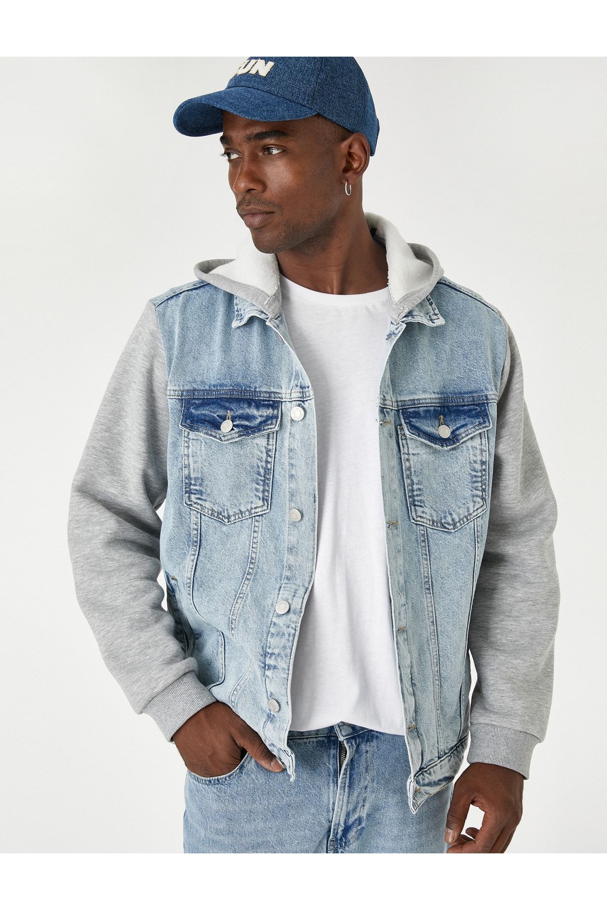 Koton Hooded Denim Jacket Trendyol