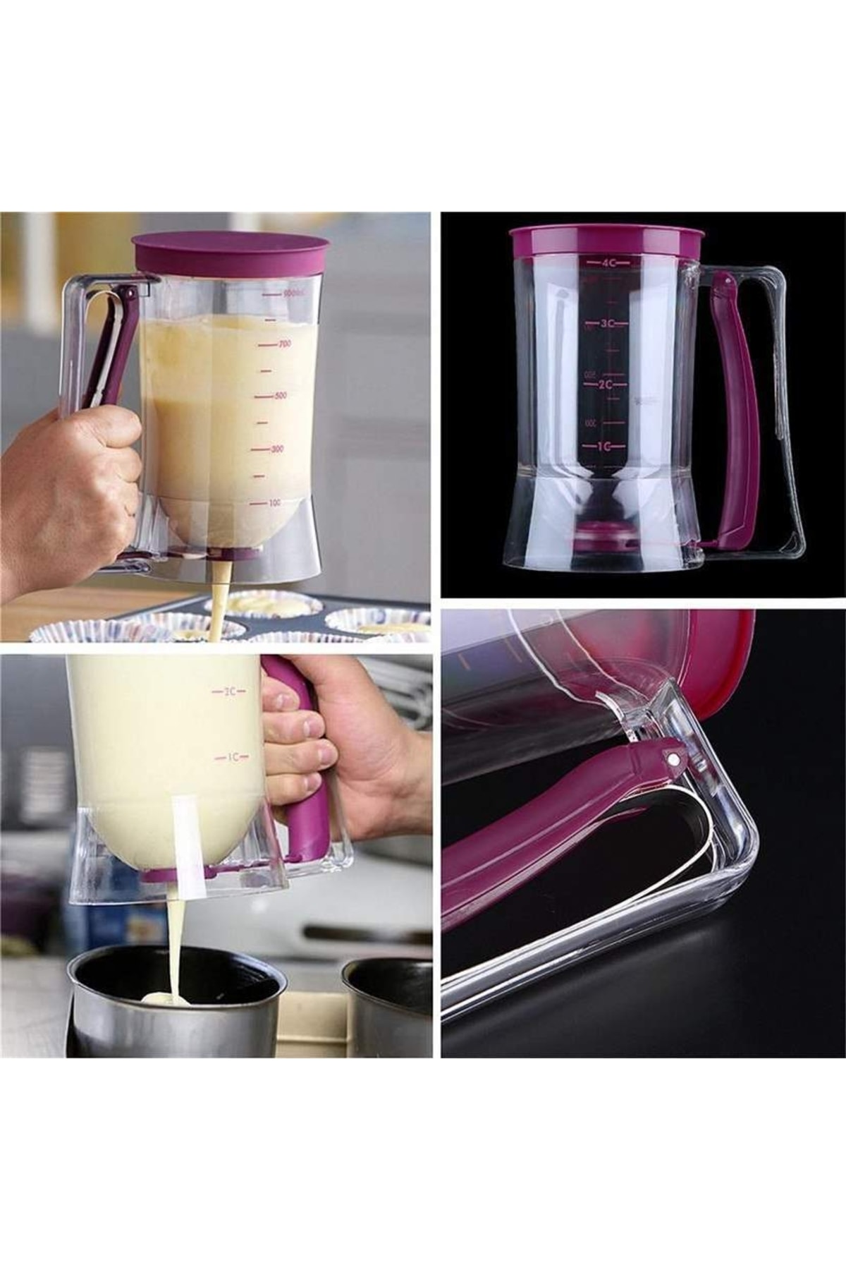 Xnews Pratik Mutfak Gereçleri-hamur Dağıtıcı - Krep Makinesi - Pancake Makinesi-18040