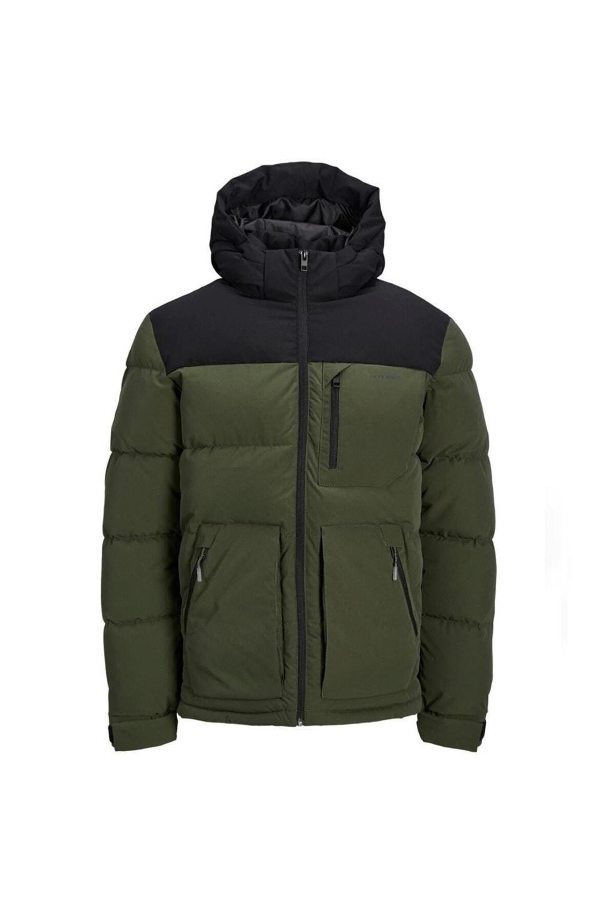 ۱۲۲۱۴۶۴۸ ژاکت سبز-مشکی جک اند جونز کاپشن Jack & Jones