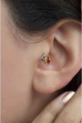 Renkli Kalp Piercing Tragus Helix Kıkırdak Küpesi BFNQW148