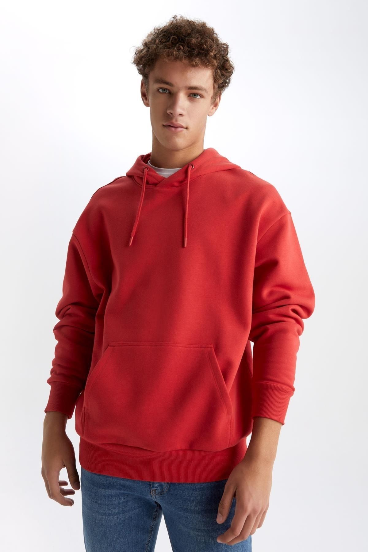 Oversize Fit Kapüşonlu Sweatshirt