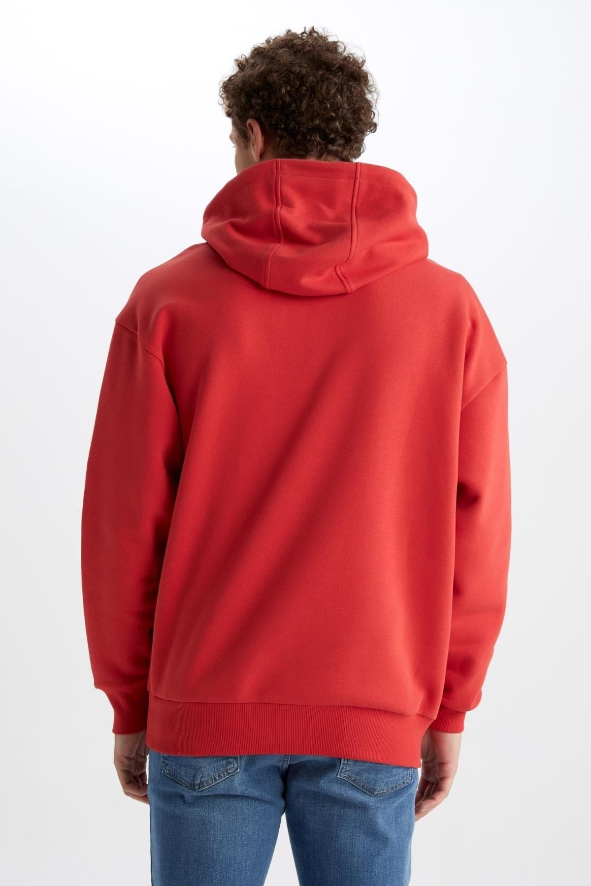 Oversize Fit Kapüşonlu Sweatshirt