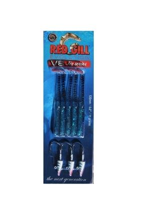 V8 Jig Head Sand Eel 130mm. 11gr. Blue Mackerel Spin ve Lrf Silikon Yem ga1274
