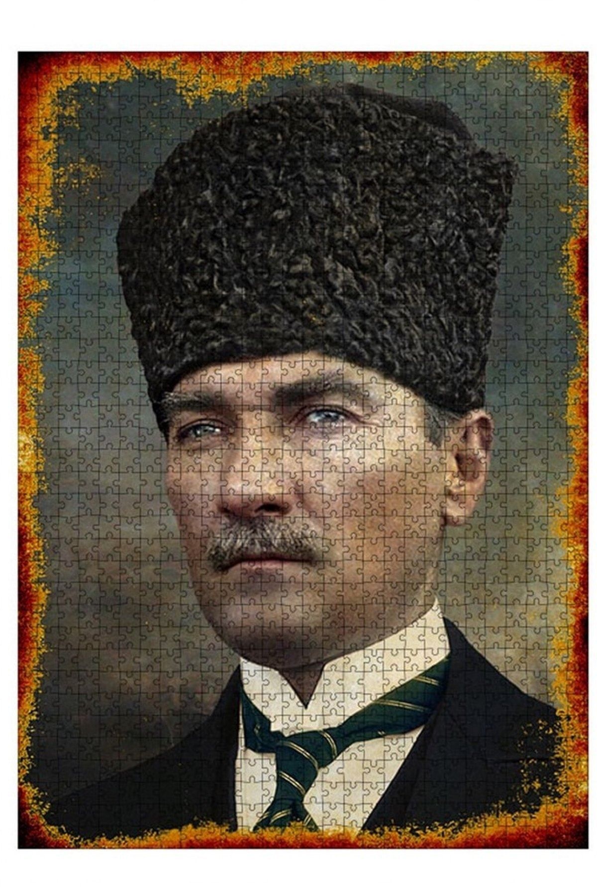 Tablomega Ahşap Mdf Puzzle Yapboz Retro Atatürk Art Poster 1000 Parça 50*70 Cm