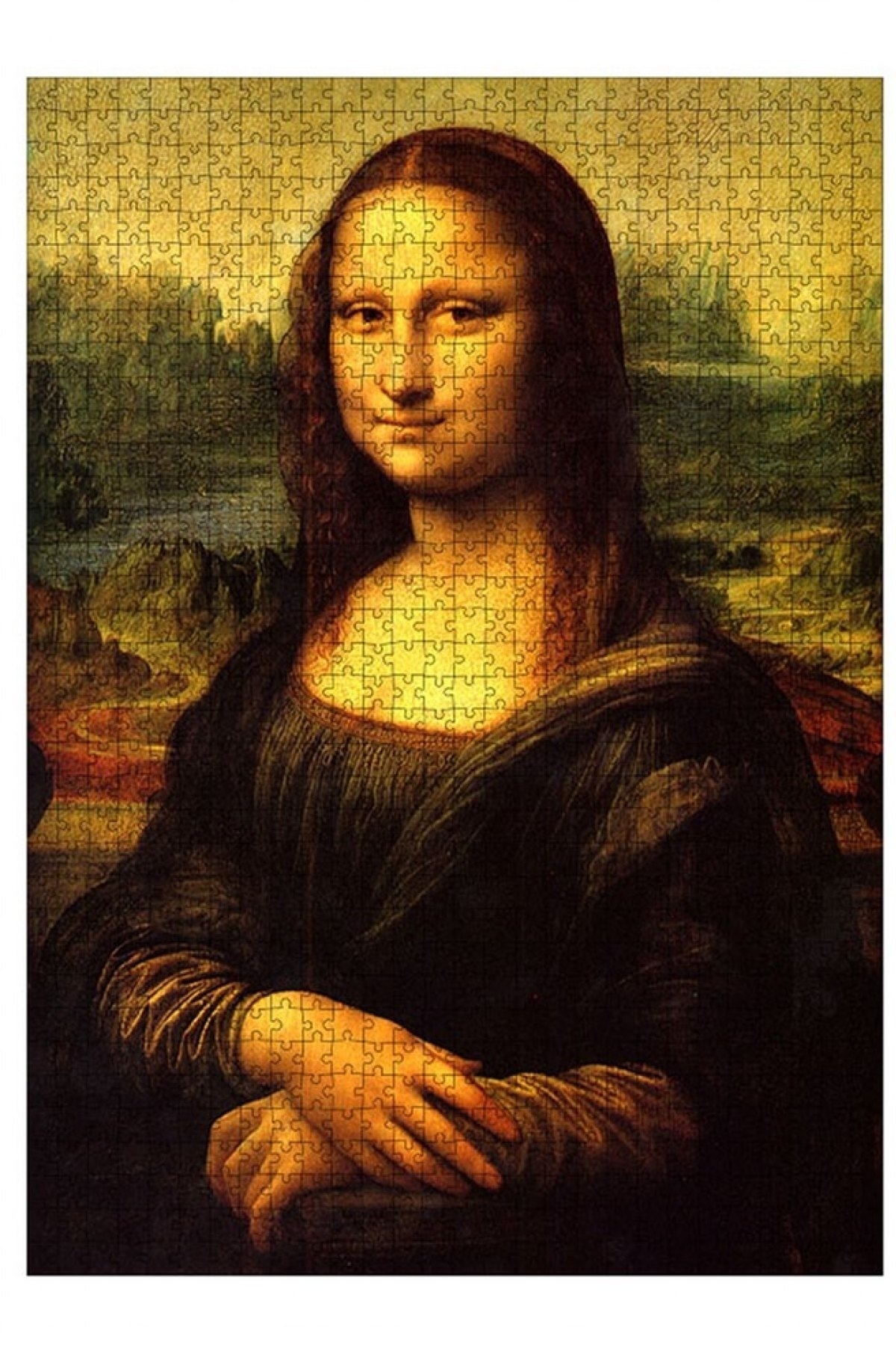 Tablomega Ahşap Mdf Puzzle Yapboz Mona Lisa 1000 Parça 50*70 Cm