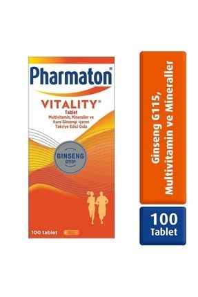 Vitality 100 Tablet - Ginseng G115, Multivitamin Ve Mineraller 8699809190061