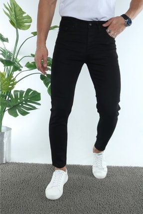 Siyah Skinny Jean Erkek Kot Pantolon MC3688