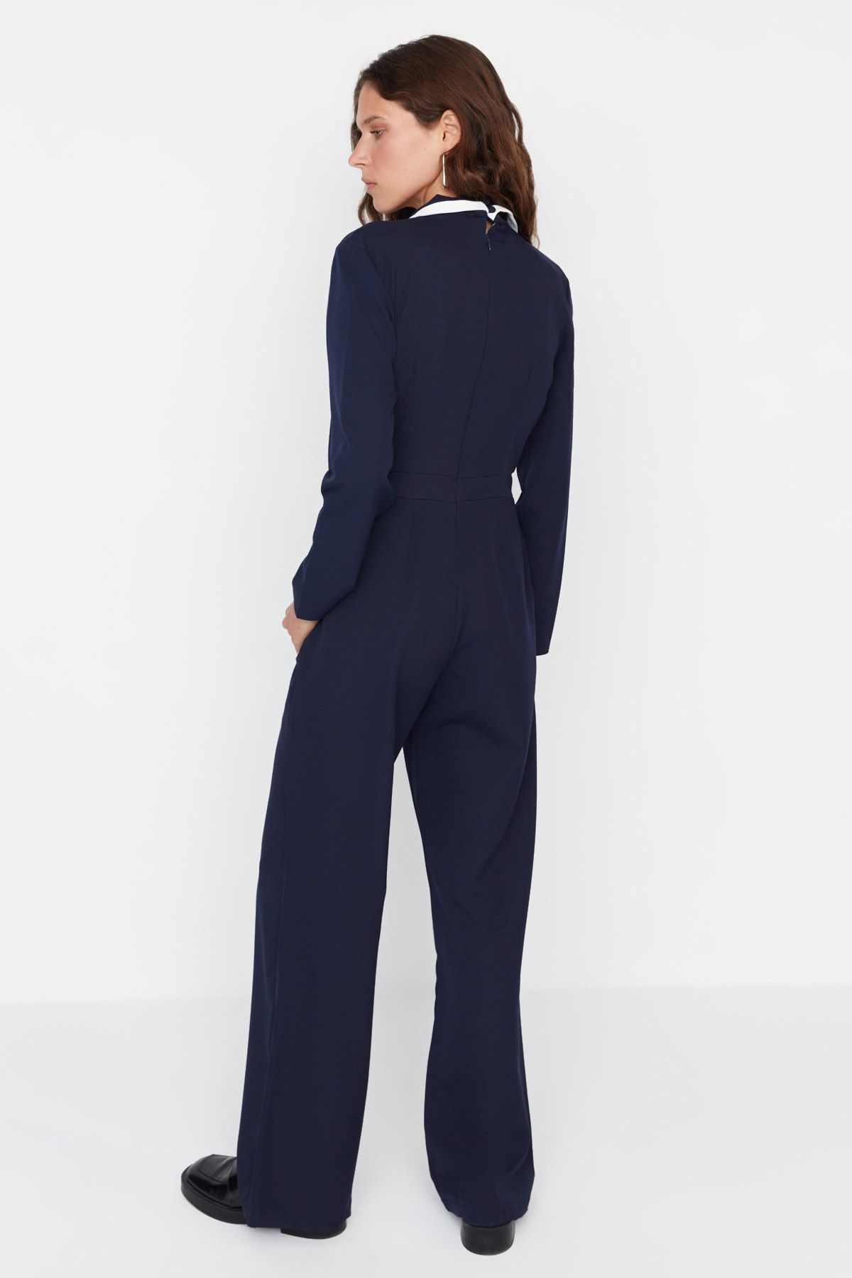 Dark navy deals blue jumpsuit