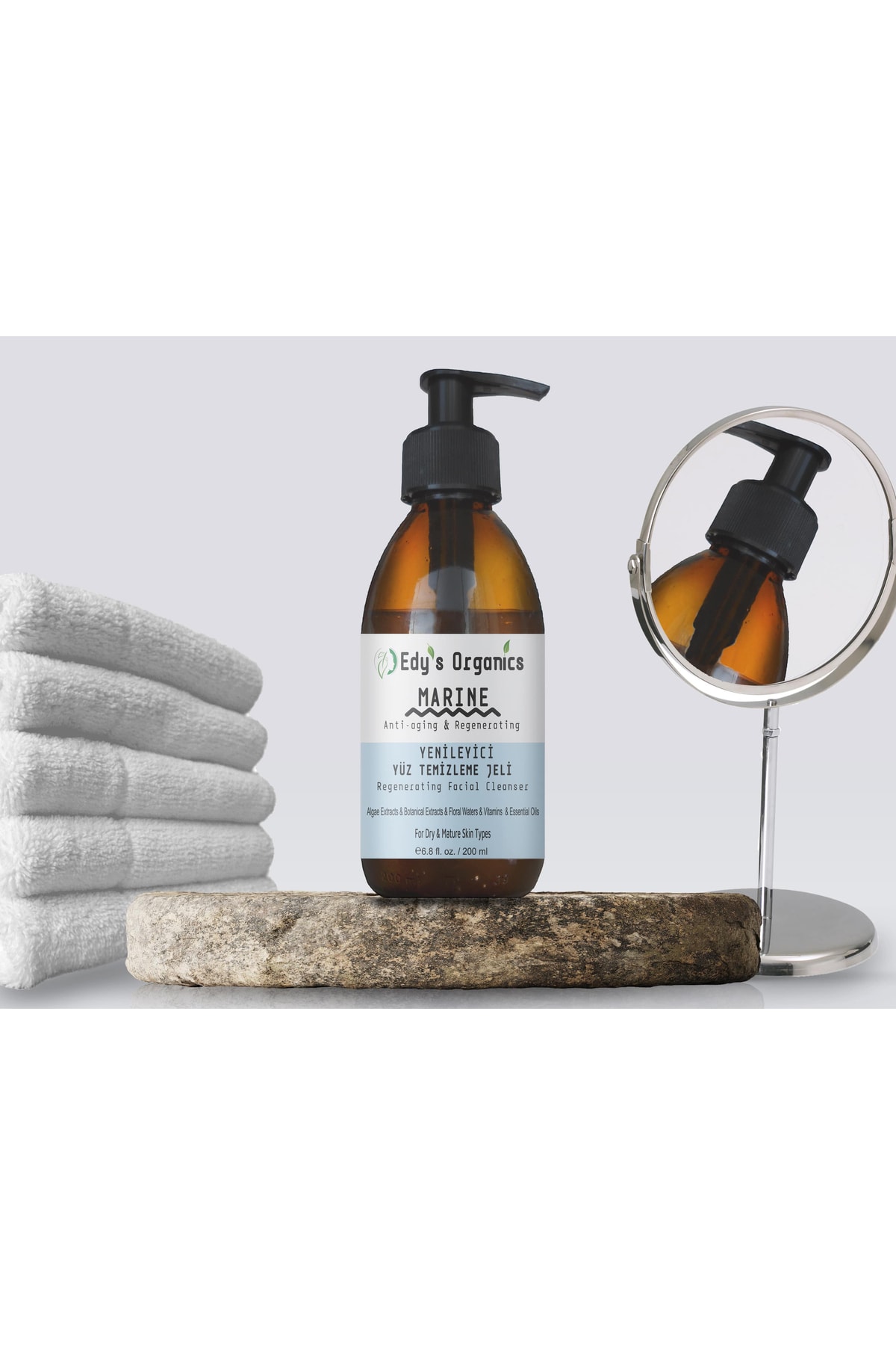 Edy’s Organics- Marine Yenileyici Yüz Temizleme Jeli — EDYSMK001 — تصویر 4 از 4