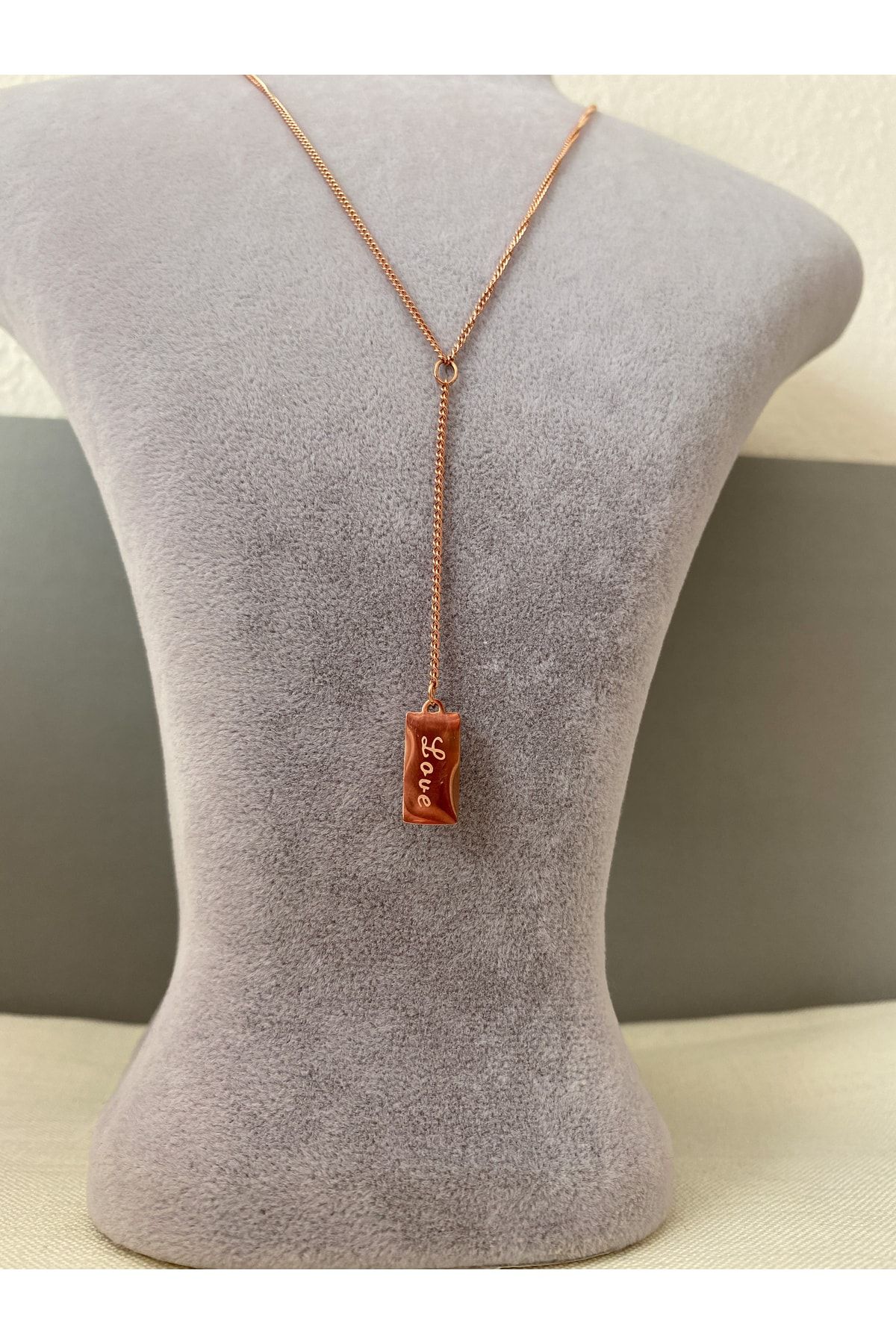 stainless steel Steel Necklace Pink Without Stone Trendyol