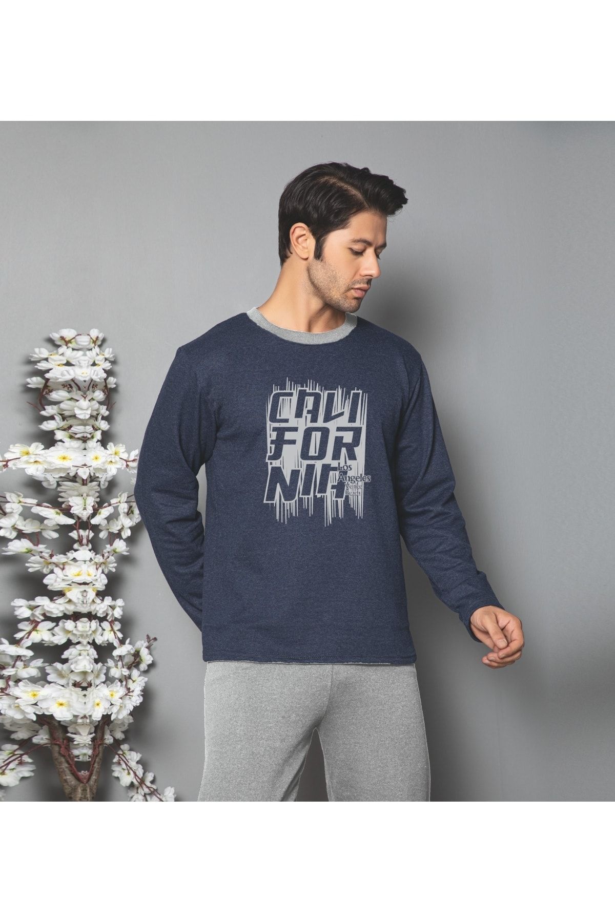 Iki Iplik (kalın) Uzun Kollu Pijama Takımı