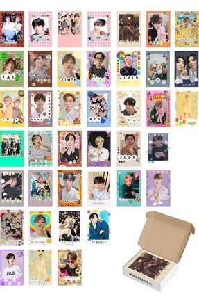 Bts Poster Seti, Arkası Yapışkanlı K-pop Poster Kolaj Seti, 40 Adet, Renkli Bts Fotoğraf kolaj114btskpop