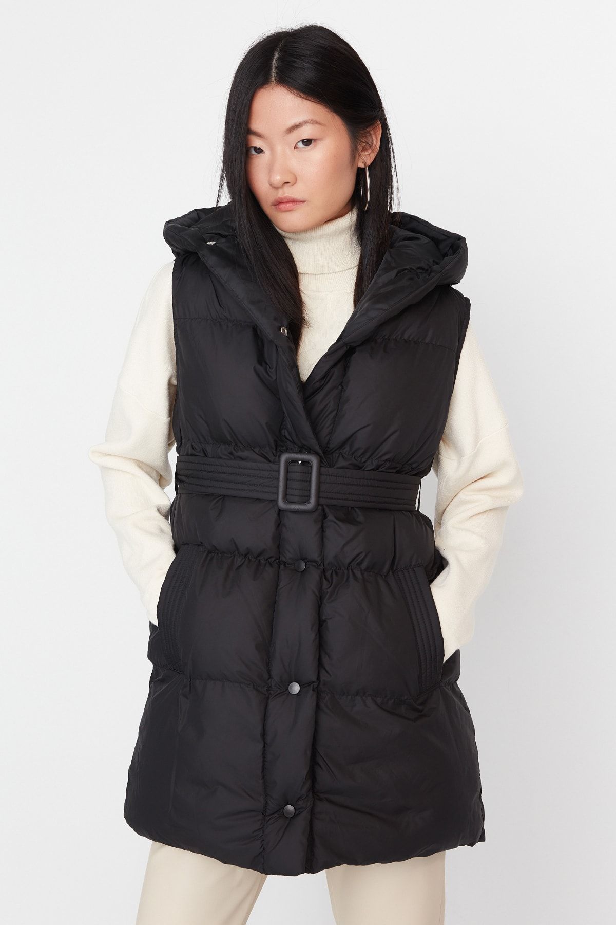 Trendyol Collection Vest - Black - Puffer
