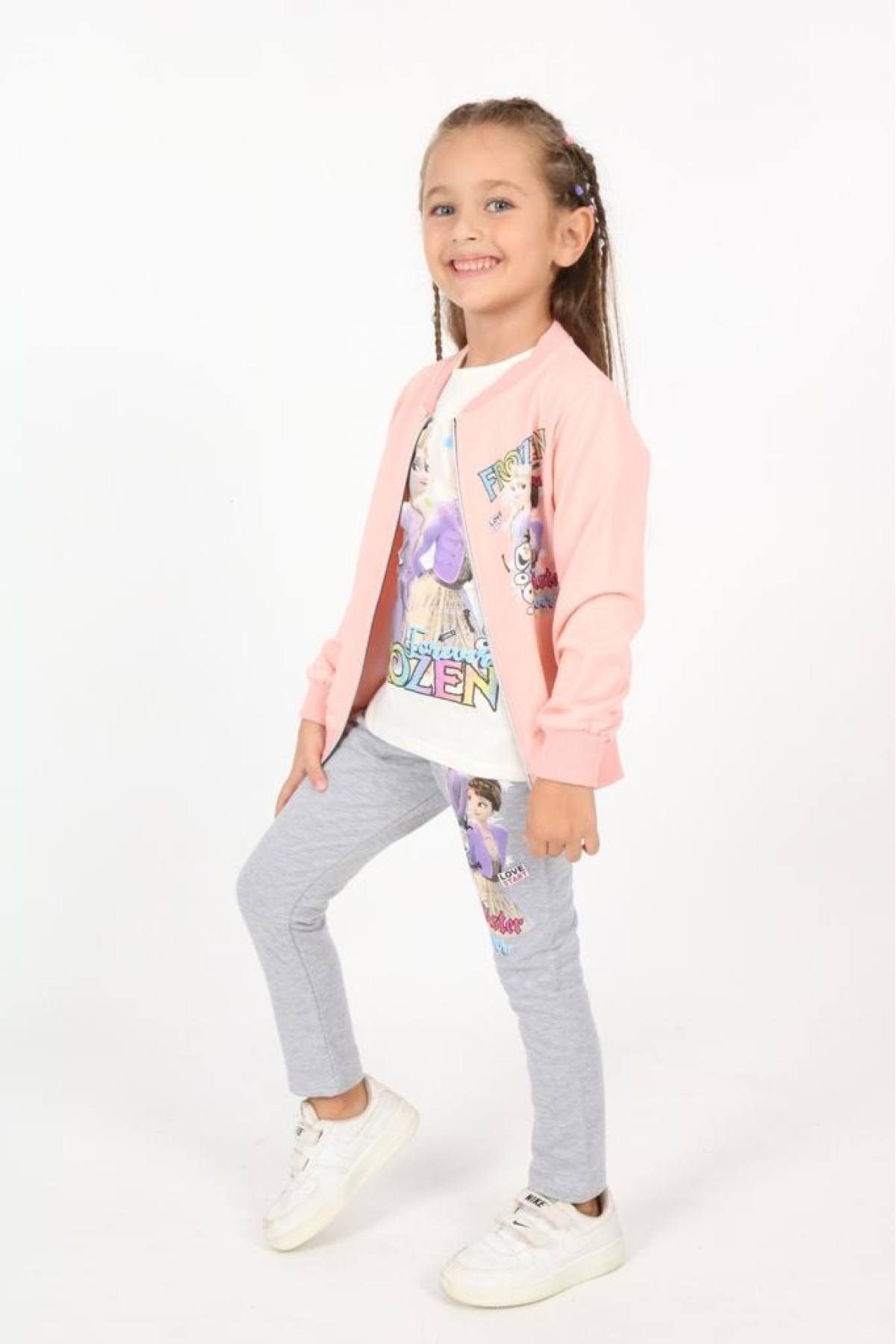 My Kids Wear Triple Combed Two Thread Girls Suit 2 Trendyol