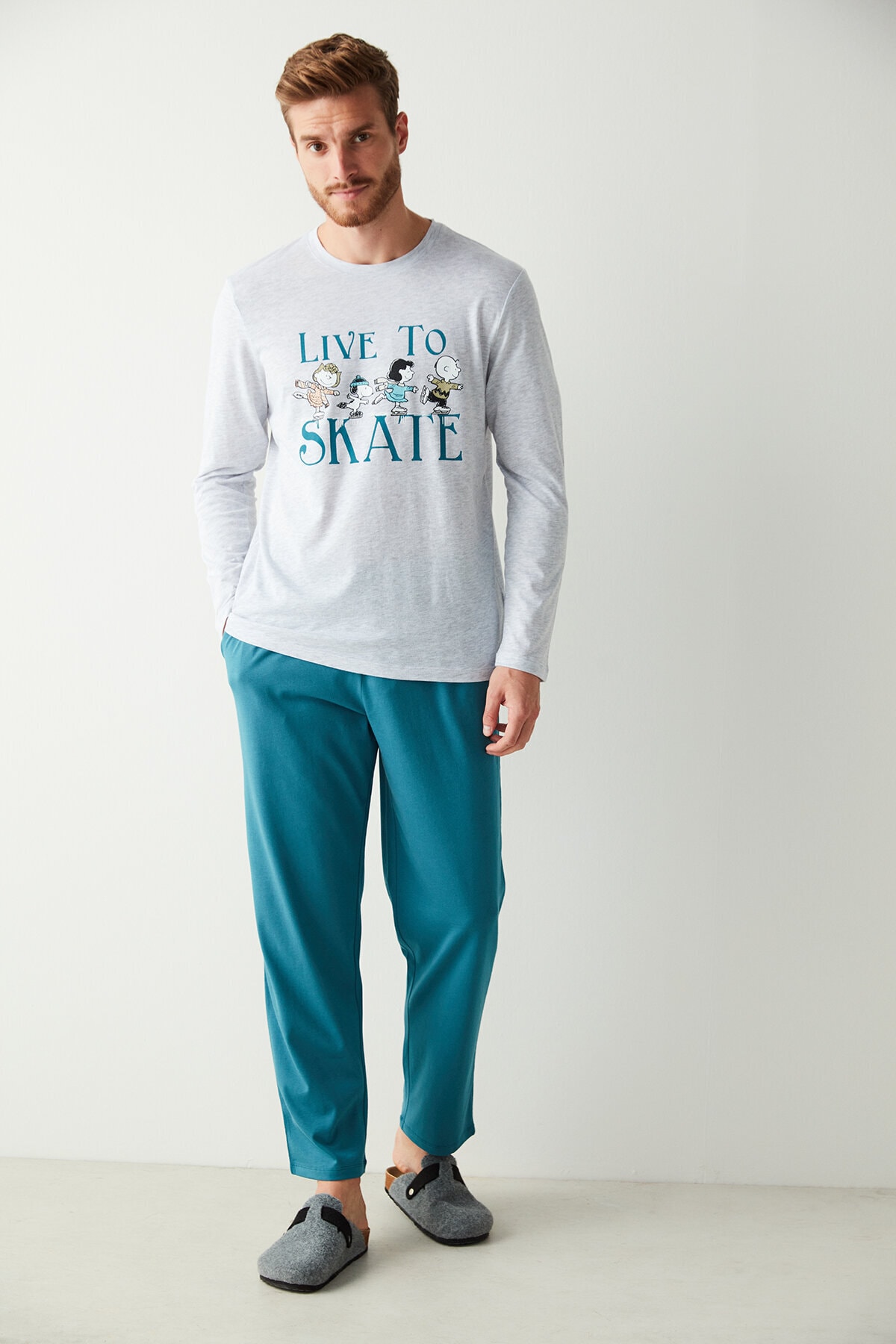 Penti Çok Renkli Lic Men Live To Skate Pijama Takımı