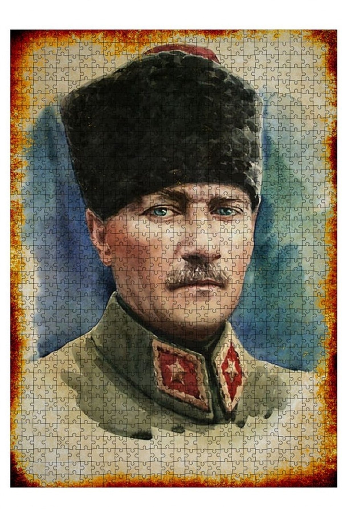 Tablomega Ahşap Mdf Puzzle Yapboz Mustafa Kemal Atatürk 1000 Parça 50*70 Cm