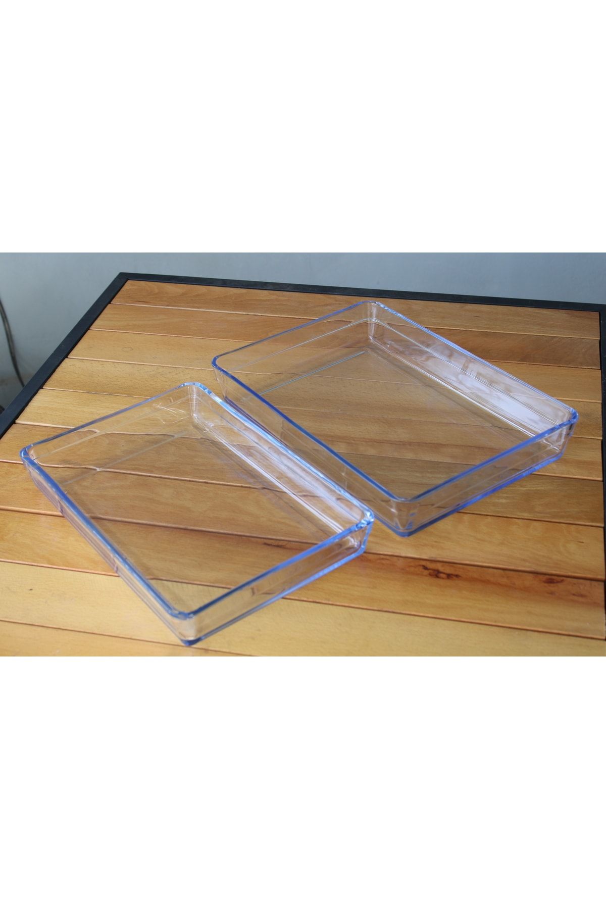 BRART-Borcam Set of 2 Simple Premium Rectangular Oven Trays 6