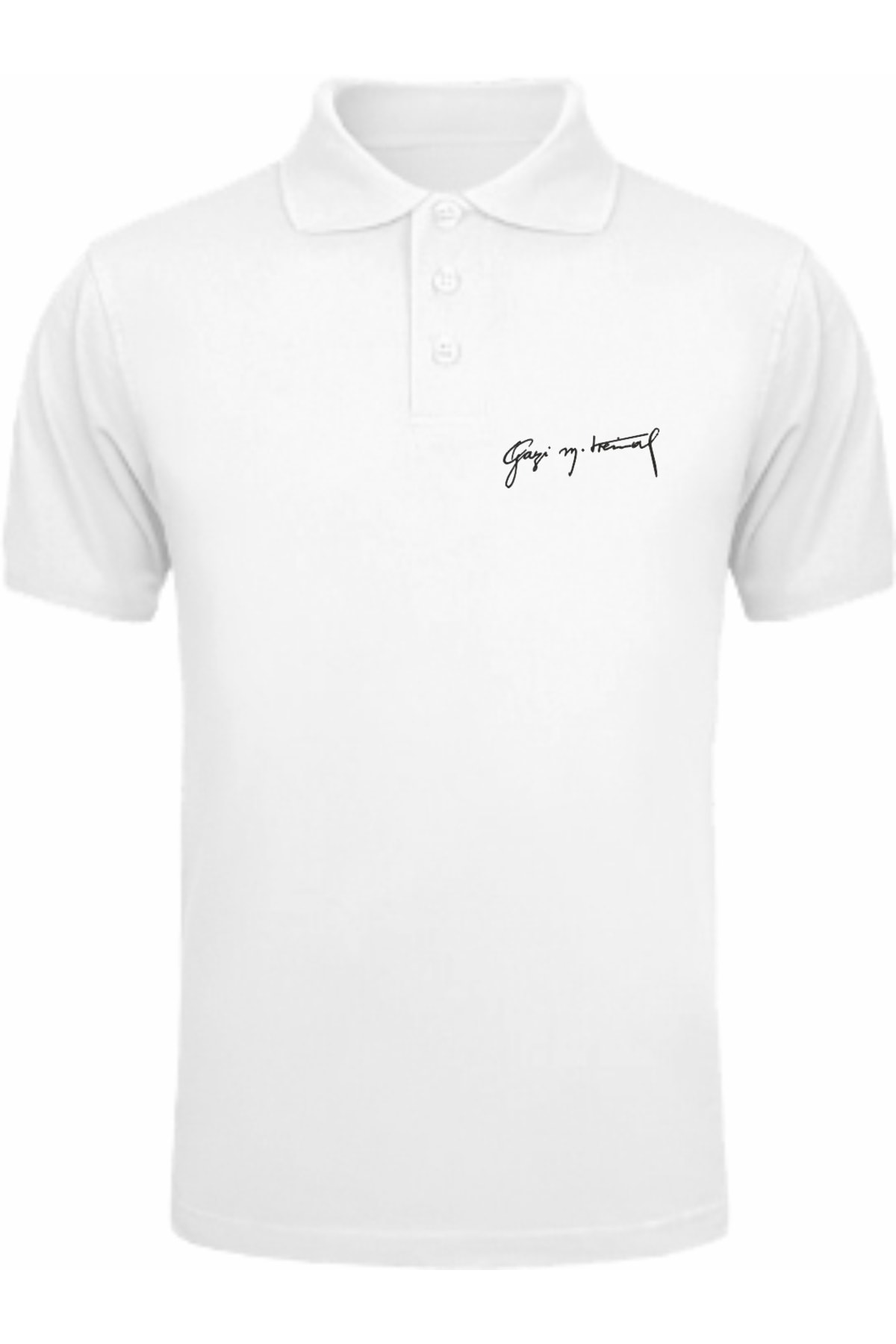 jan loren Gazi Mustafa Kemal İmzalı Polo Yaka T-shirt
