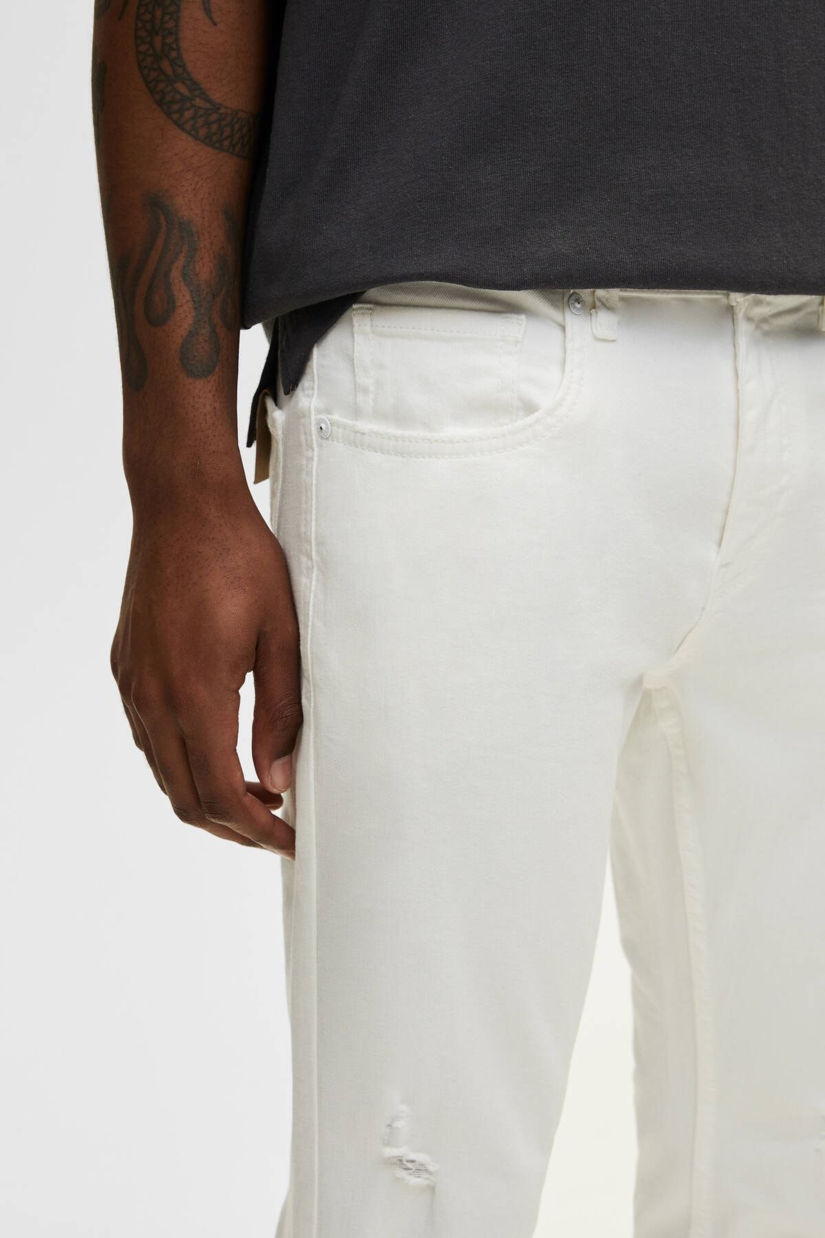 Distressed Skinny Fit Pantolon