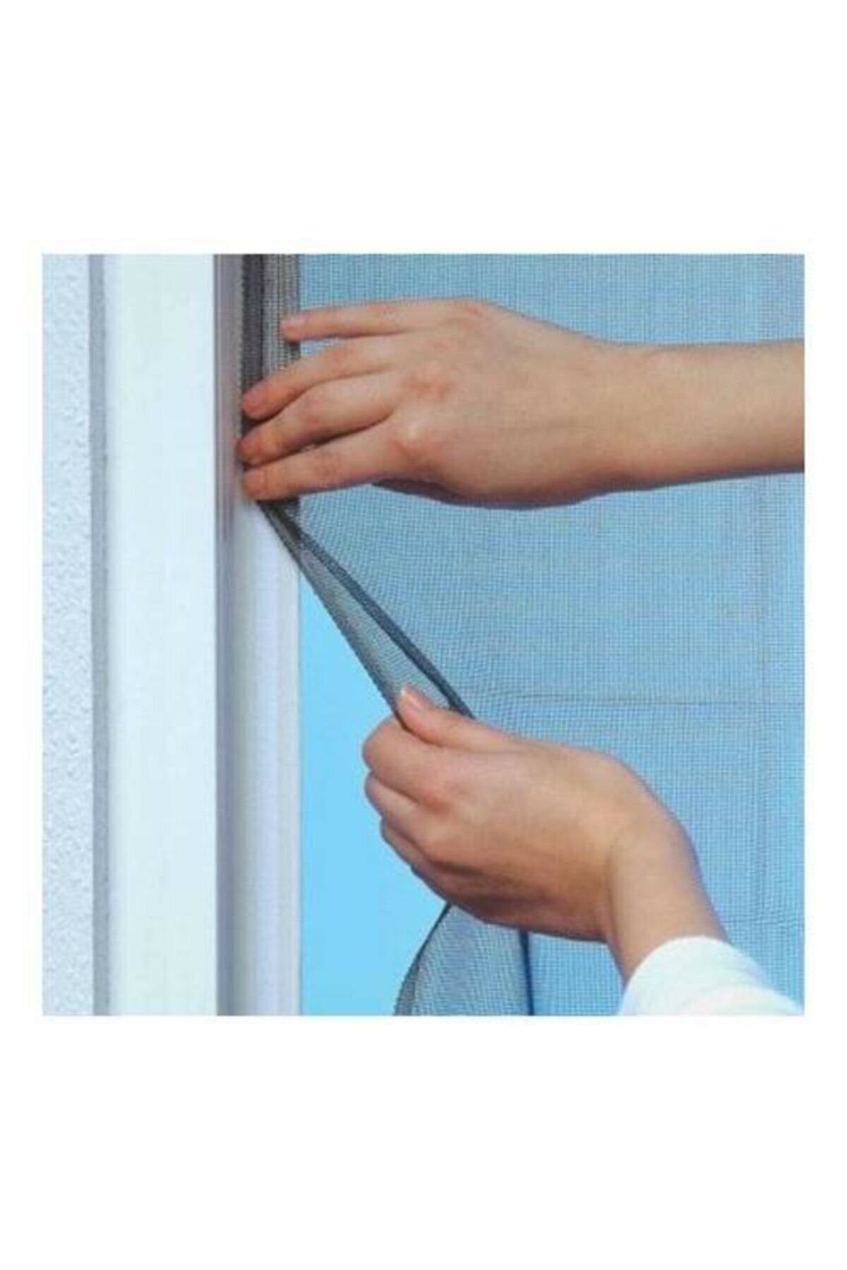 TAHOME Sineklik Ayarlanabilir Yapışkanlı Pencere Cam Sineklik 70x125 Cm