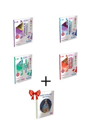 7.sınıf Türkçe-matematik-fen B.ve Sosyal B. Soru Bankası Seti Hedef Plan Defteri Hediyeli ! mubayayset183