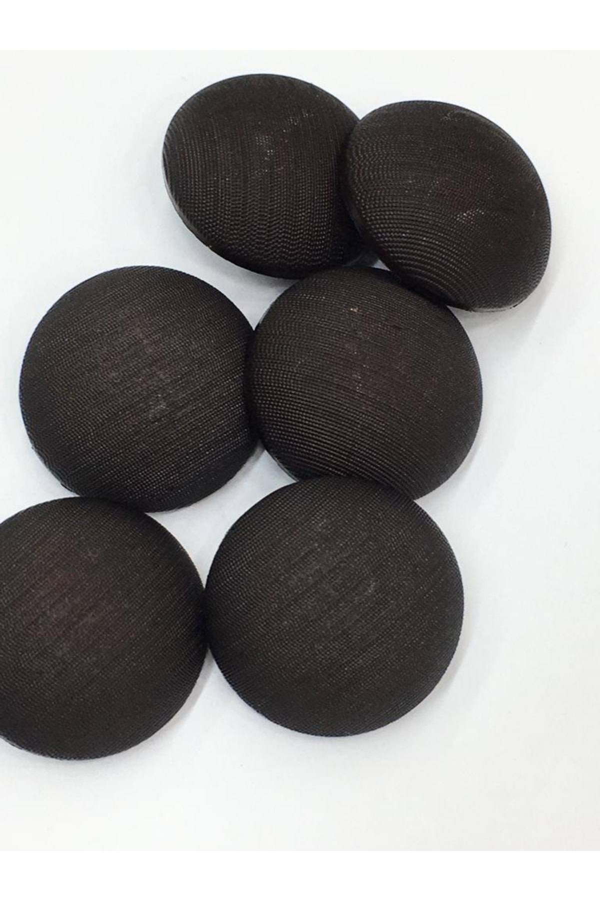 Italian Matte Pearl Curved Trench Coat Jacket Button Set of 6 Dark Brown 2.3 Cm