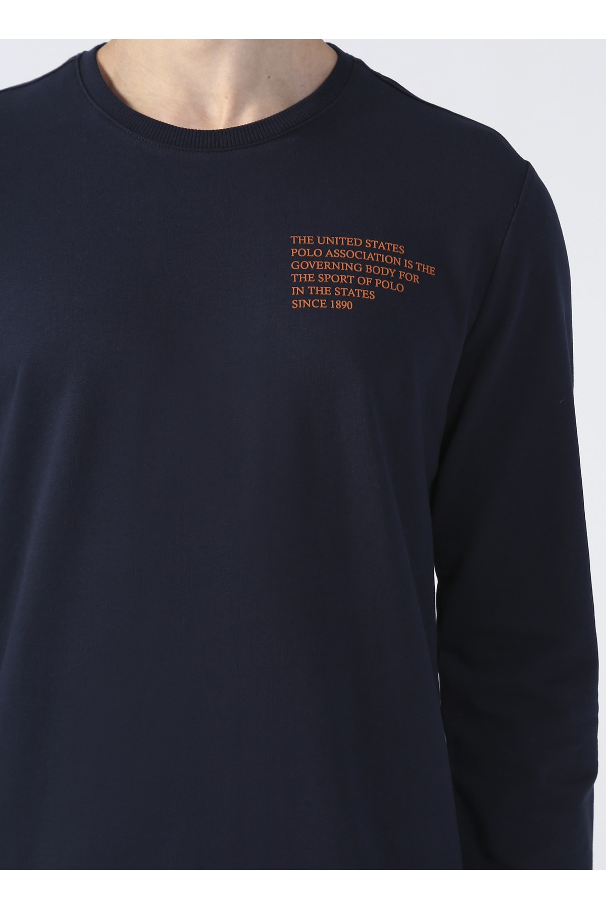 سویشرت مردانه آبی سرمه ای یو اس پولو | 5002938906 اورجینال - تصویر 5