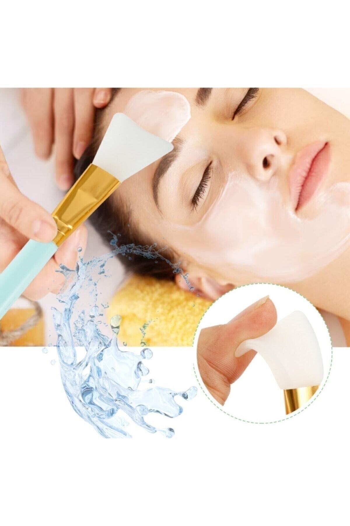 For Prime 2 Adet Yüz Maskesi Makyaj Krem Bakım Uygulama Spatulası — PRA-6865478-9031
