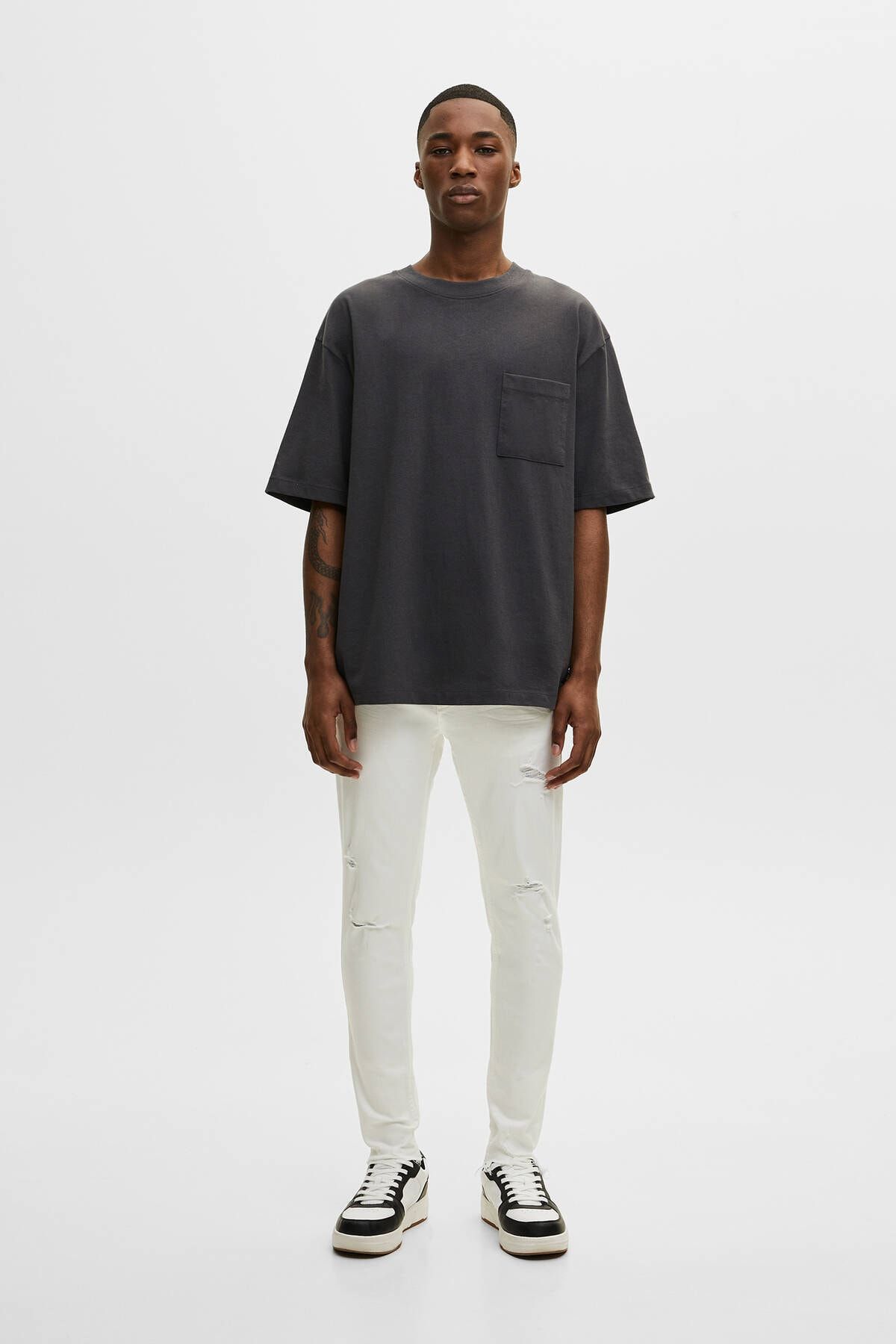 Distressed Skinny Fit Pantolon