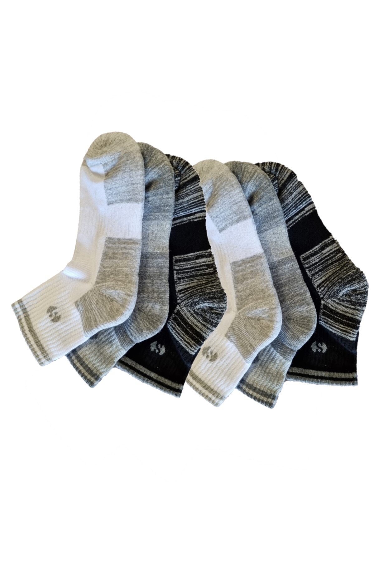 vtex socks 6'lı Kadın Erkek Unisex Spor Tenis Havlu Kışlık Çorap 6 Çift