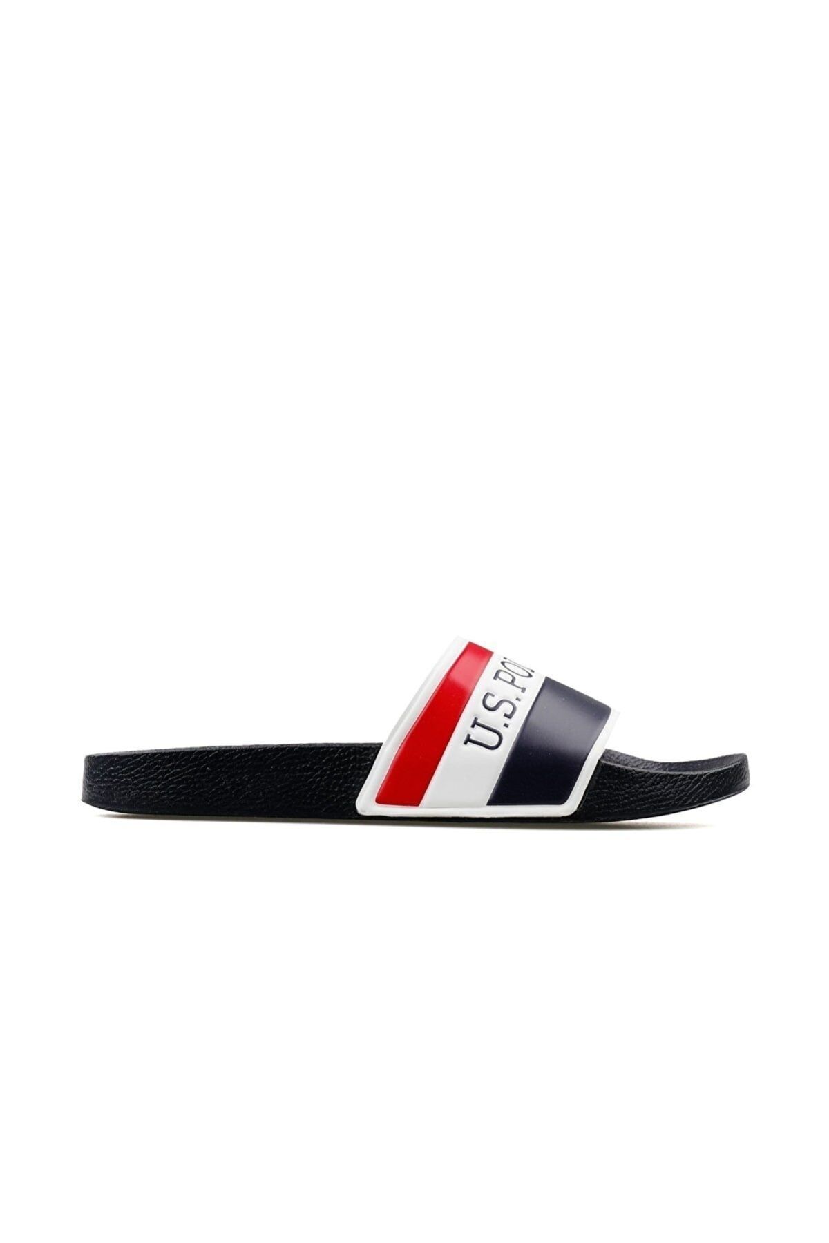 دمپایی مشکی مردانه و زنانه اسلاید ارتوپدی کامل اورجینال U.S. Polo Assn.