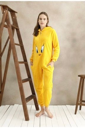 Kadın Welsoft Tweety Tulum Pijama TPT100