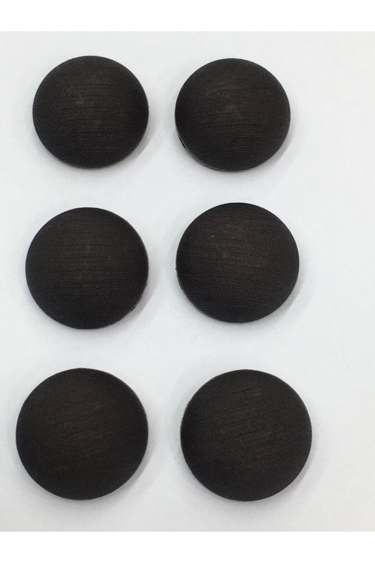 Italian Matte Pearl Curved Model Jacket Cardigan Button Set Set of 6 Dark Brown 2 Cm