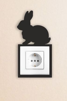 Tavşan Temalı Çocuk Odası Ahşap Priz-anahtar Çerçevesi 2059