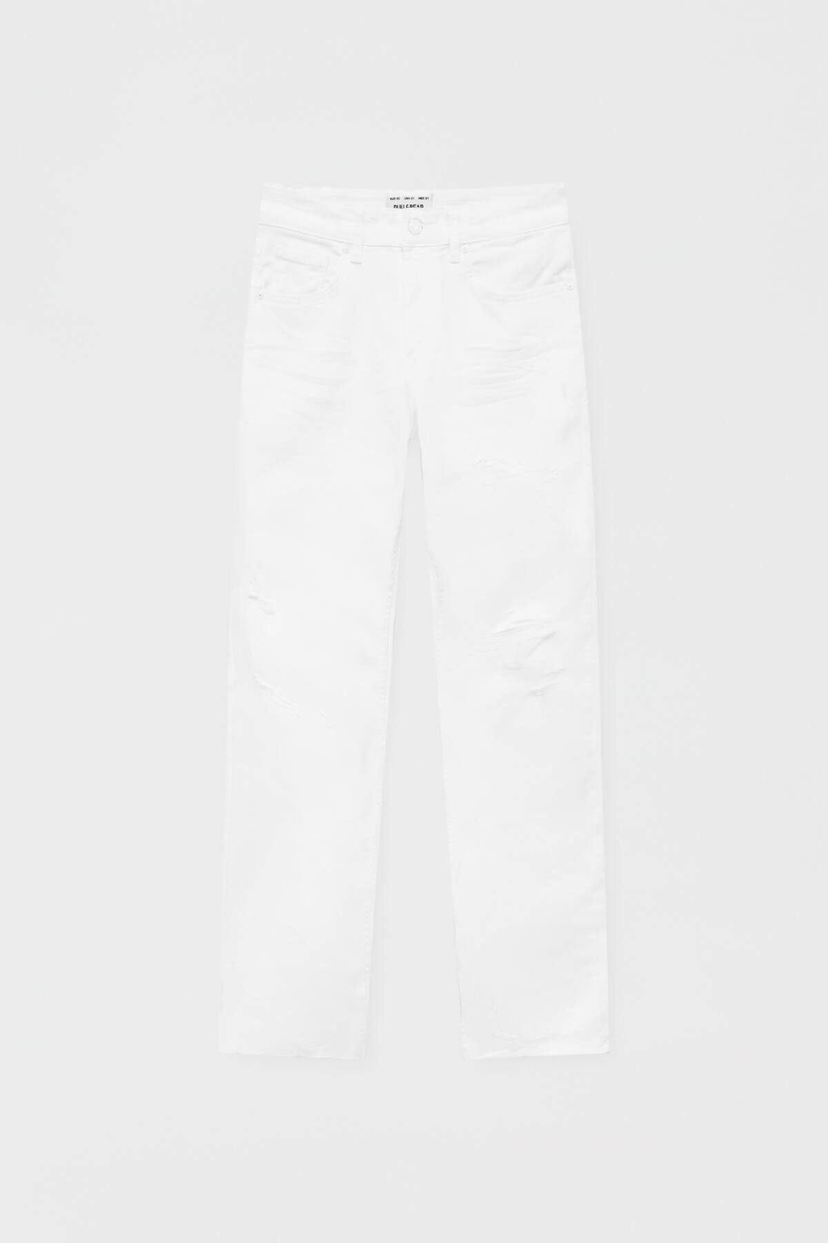 Distressed Skinny Fit Pantolon
