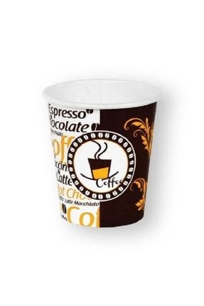 [ Excodi Cup ] 8 Oz Karton Bardak 250 ml - 200'lü / Kaliteli Otomat Bardağı | Kahve 15321201