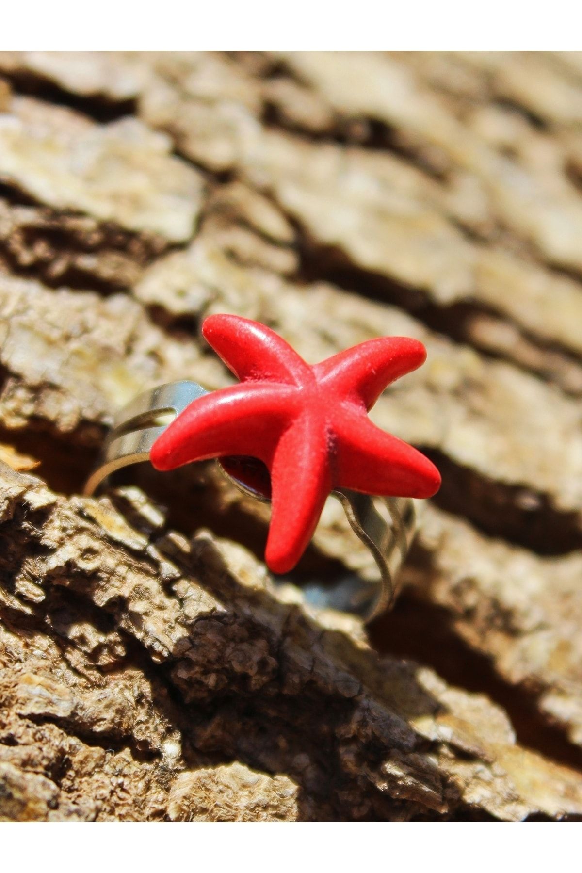 Red pearl shop ring