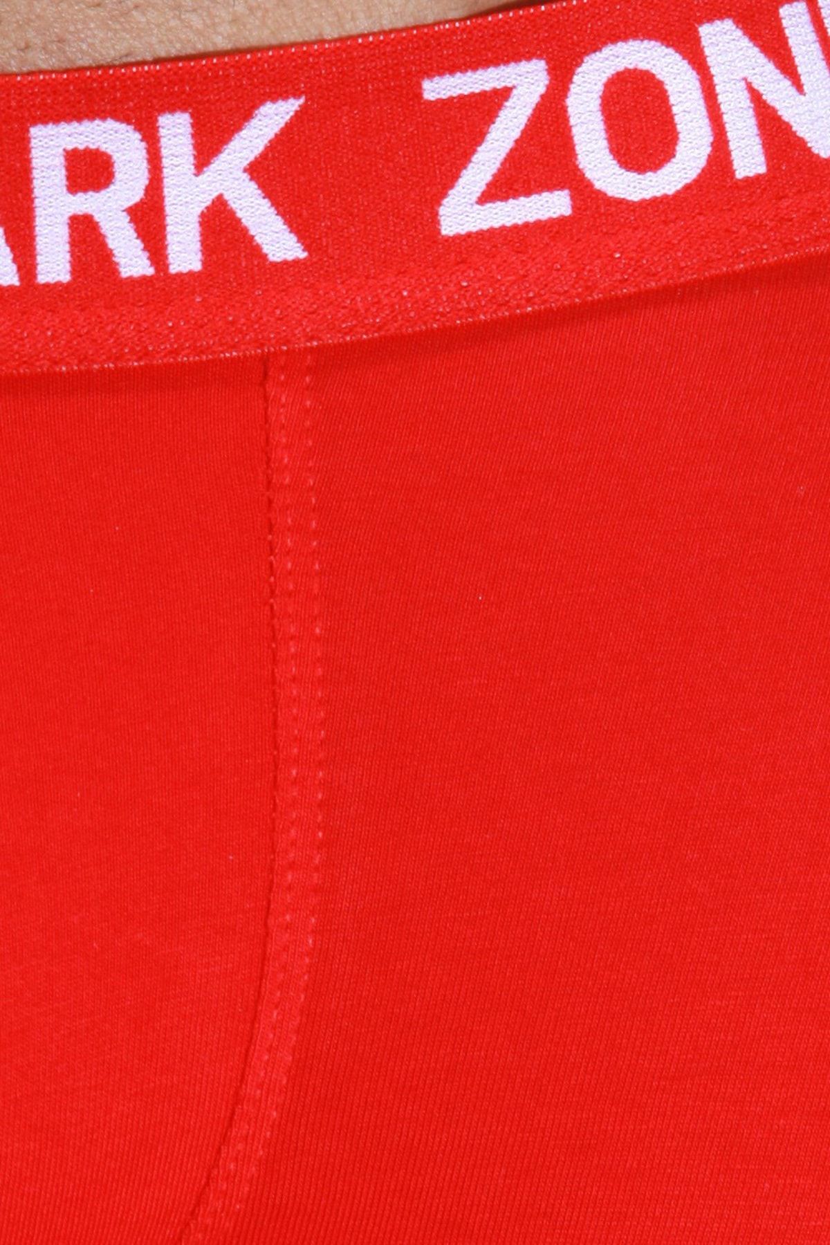 darkzone-Red Boxer with Black and White Side Stripes 3
