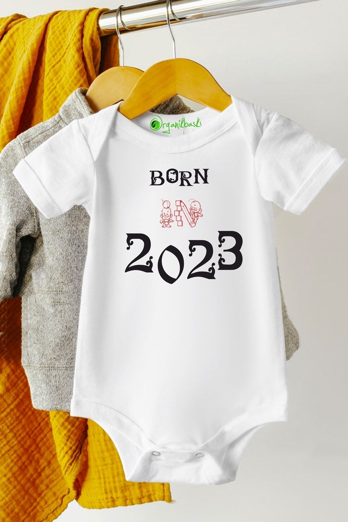 Baby Baby Baby Bodysuit Ecru Crew neck Trendyol