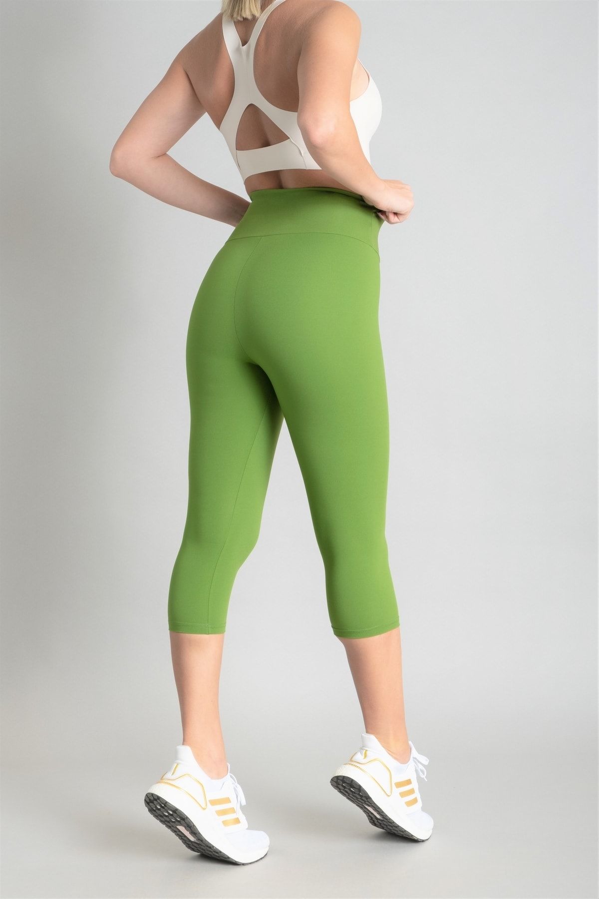 Vienfit Women's High Waist Push Up Tights Yoga Leggings  Green Size  7/8 - Trendyol